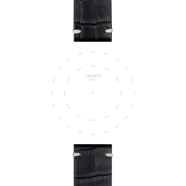 Tissot official black leather strap lugs 22 mm
                                
                                
                                    T852.046.775 - Image 3
